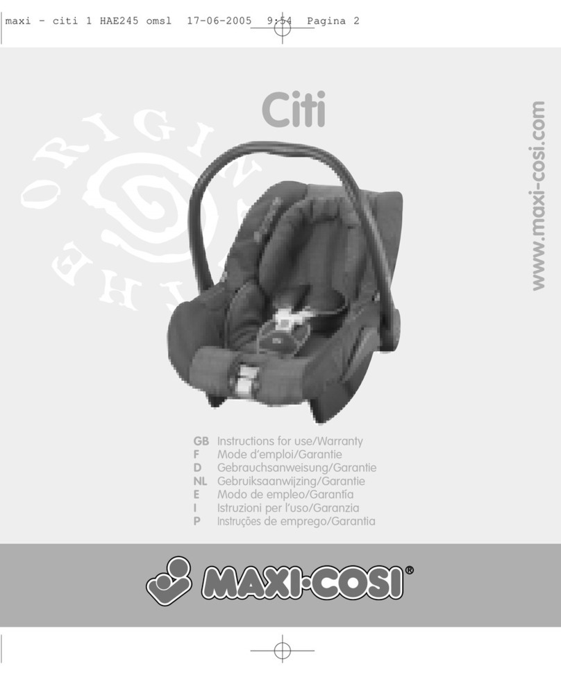 MaxiCosi Citi Instructions for use & warranty