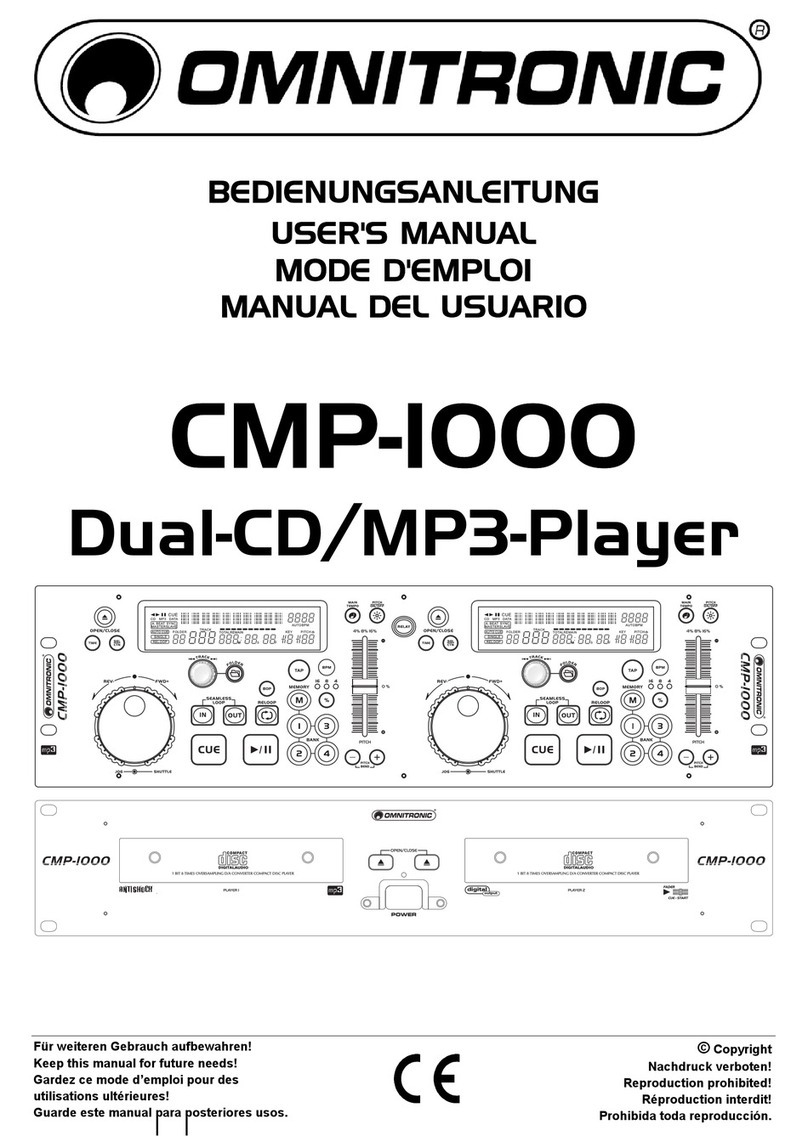 Omnitronic CMP-1000 User manual