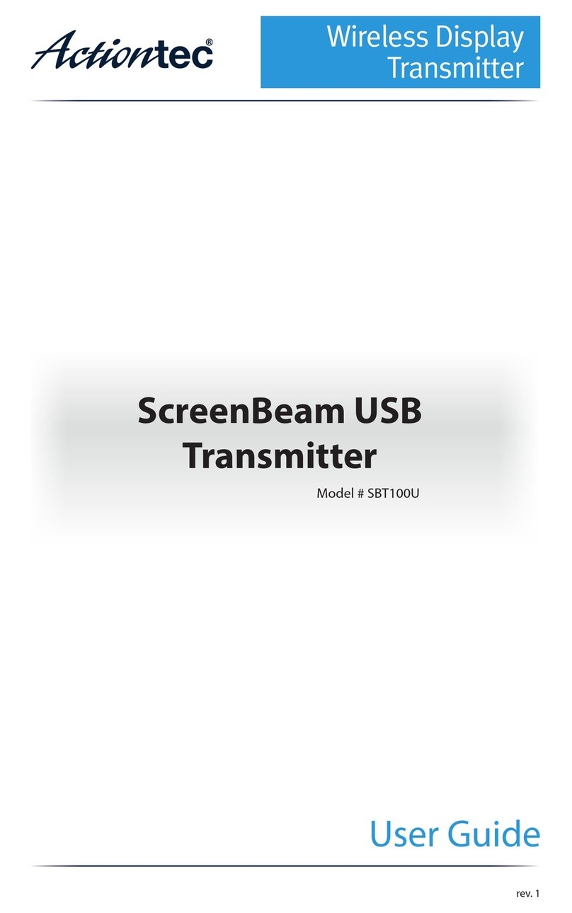 ActionTec ScreenBeam SBT100U user guide ActionTec ScreenBeam SBT100U user guide