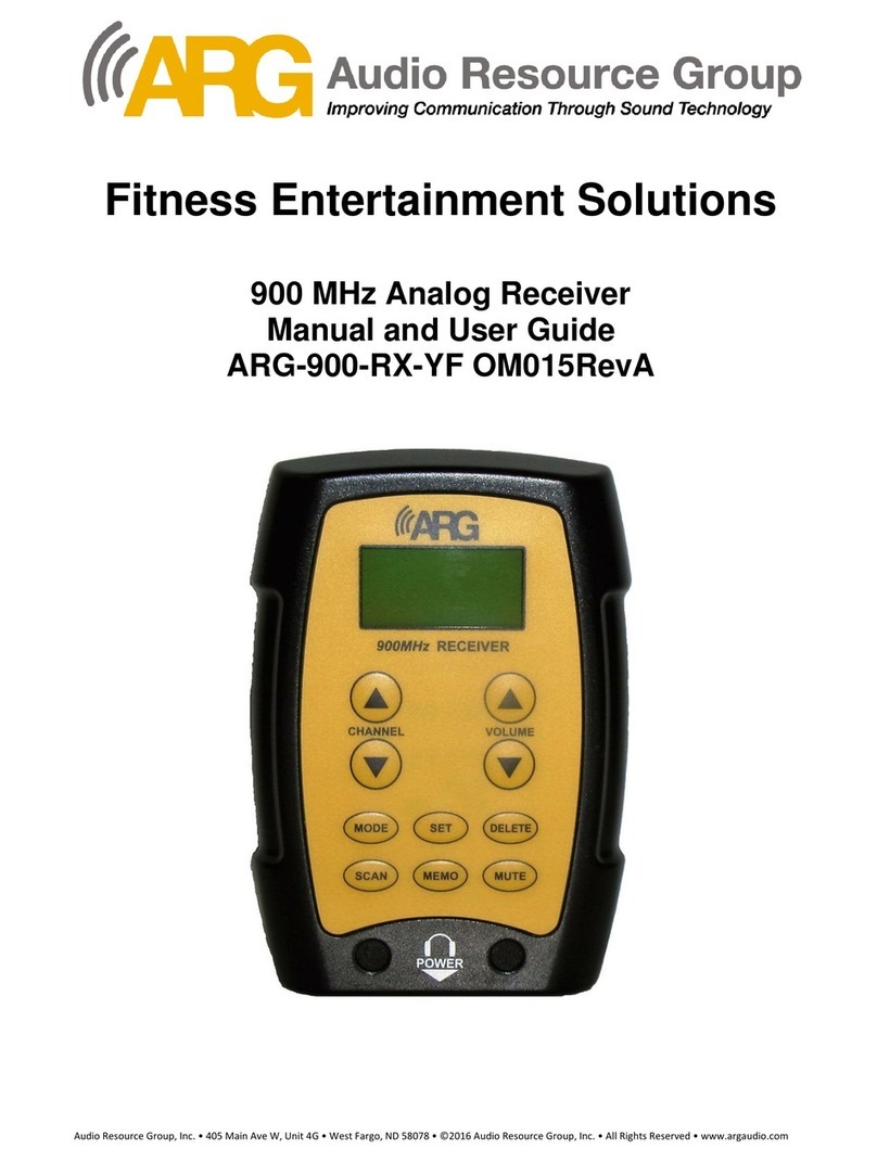 ARG ARG-900-RX-YF user manual