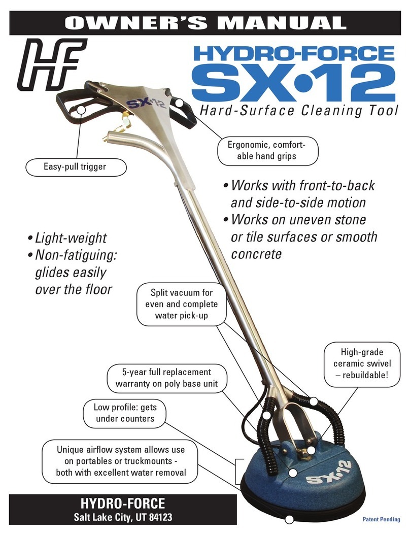 Hydro-Force SX-12 owner's manual
