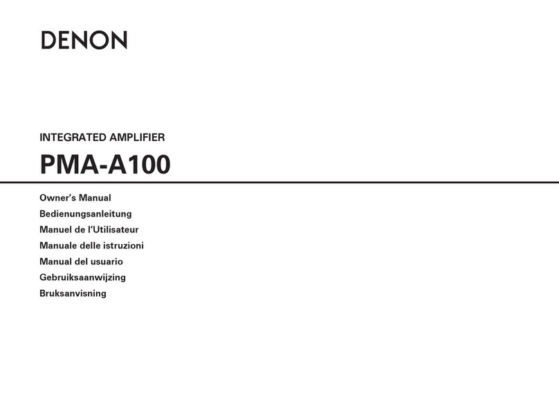 Denon PMA-A100 User manual Denon PMA-A100 User manual
