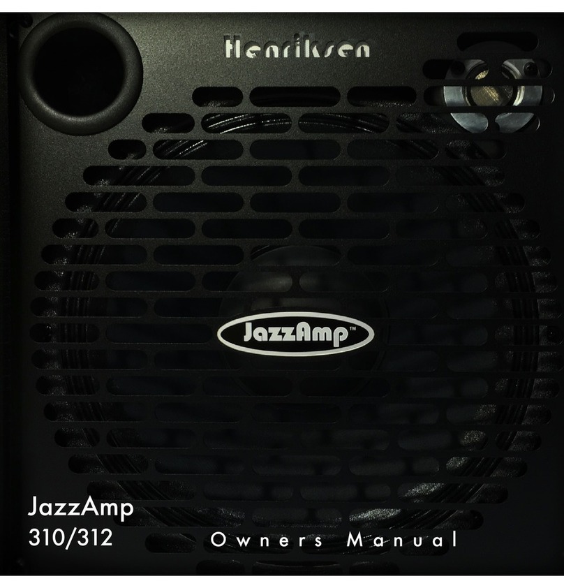 Henriksen Jazzamp 310 owner's manual