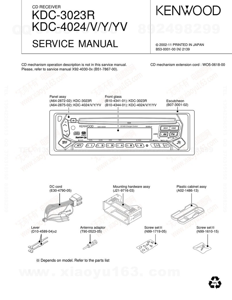Kenwood KDC-3023R Service manual