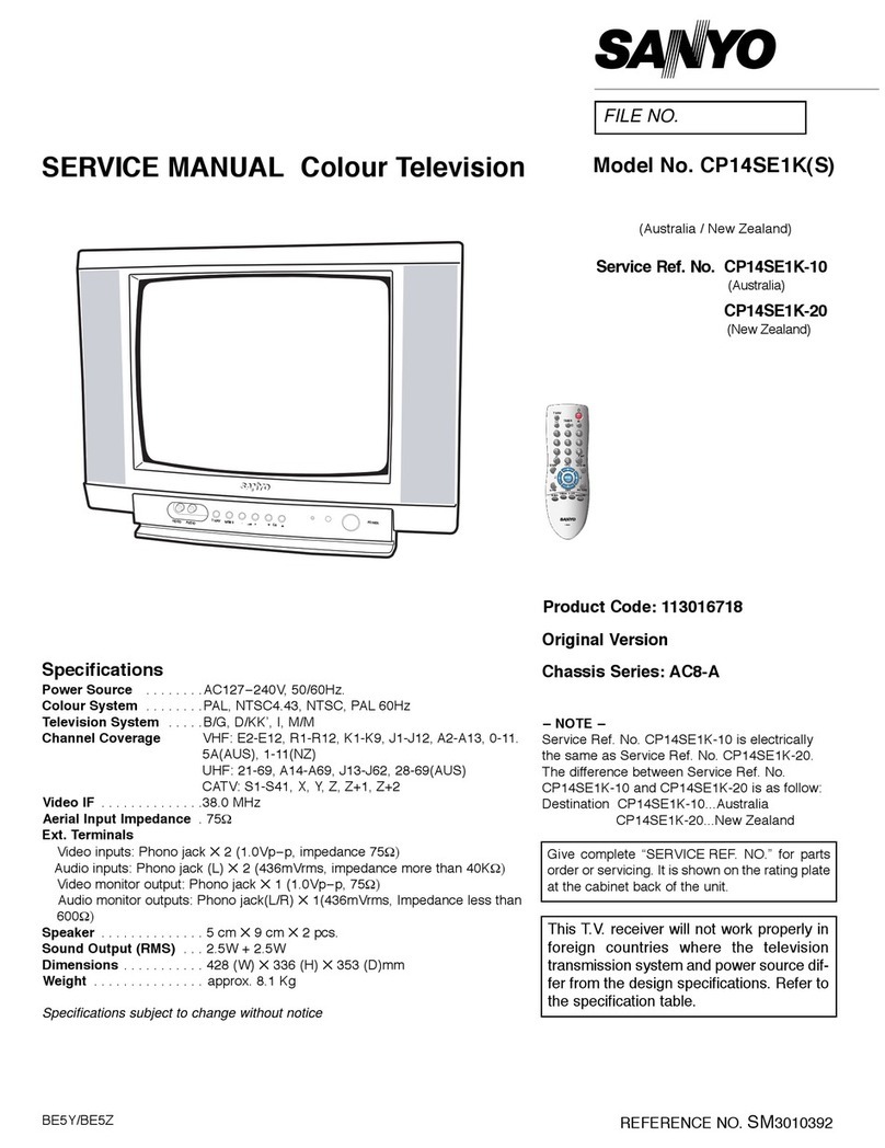 Sanyo CP14SE1K User manual Sanyo CP14SE1K User manual