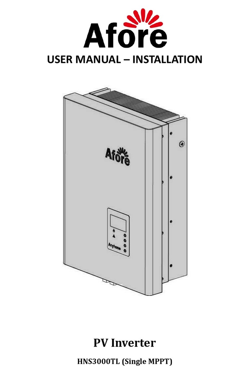 Afore HNS3000TL User manual