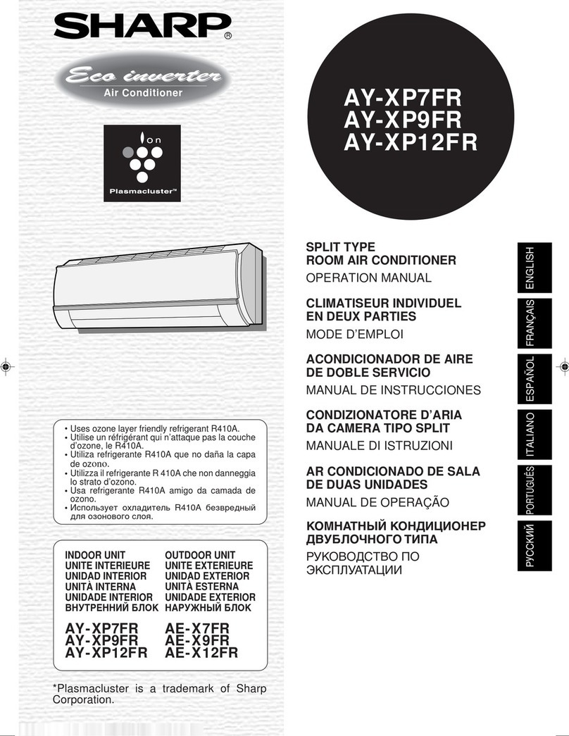 Sharp AY-XP7FR User manual