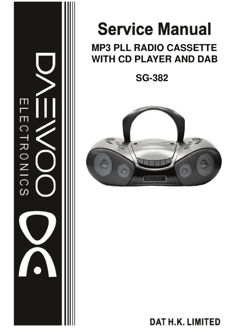 Daewoo SG-382 User manual