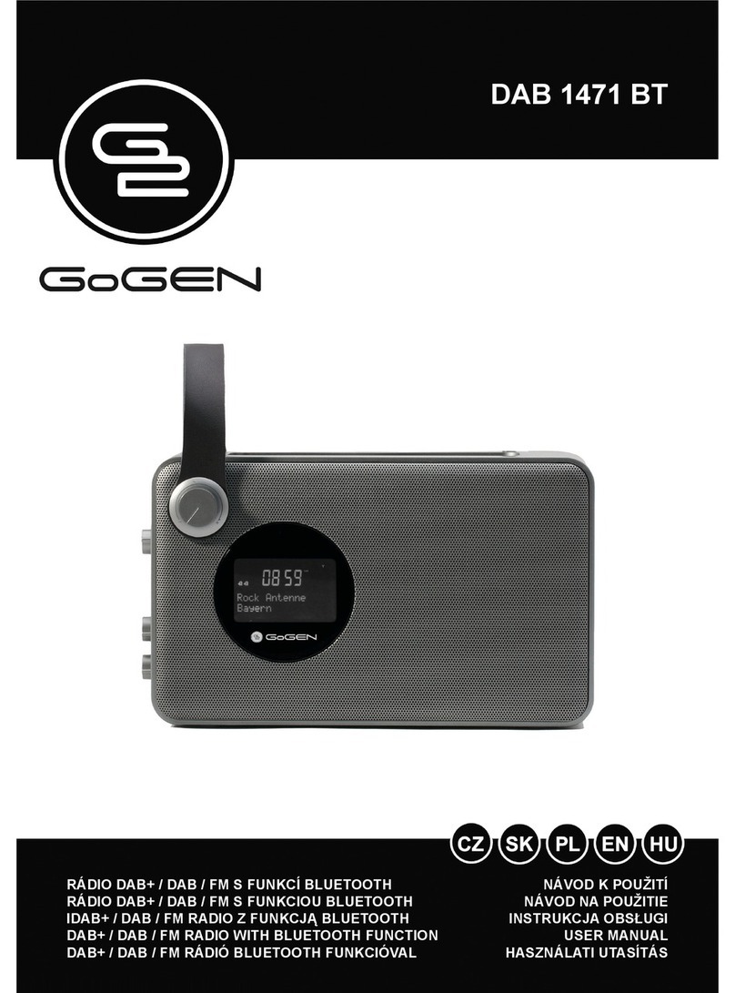 Gogen DAB 1471 BT User manual