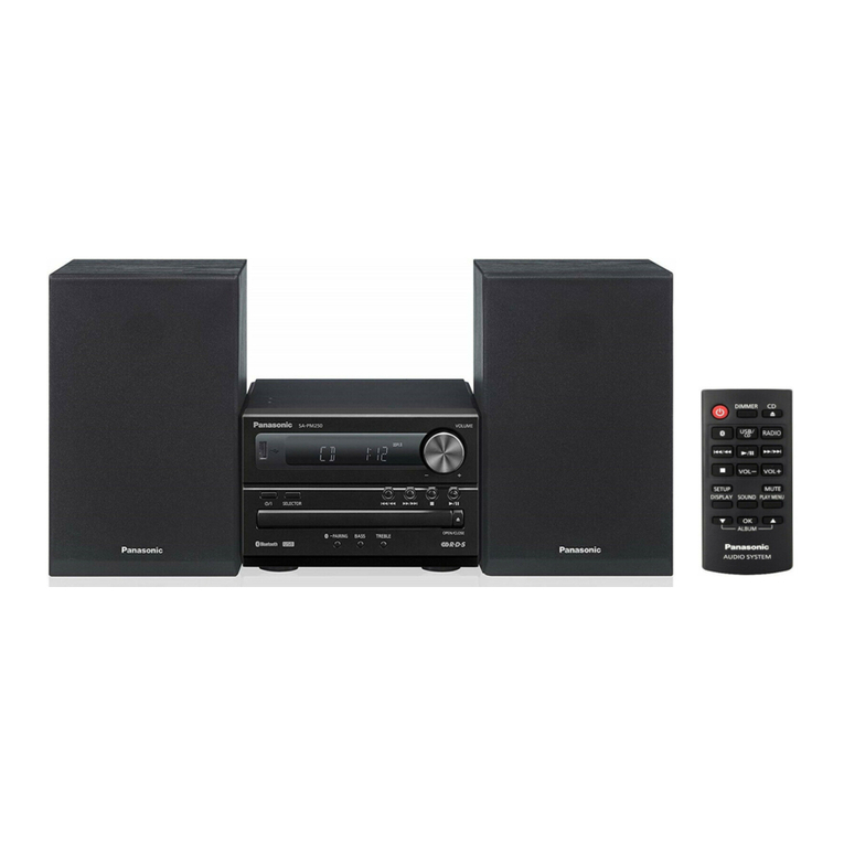 Panasonic SC-PM250 User manual