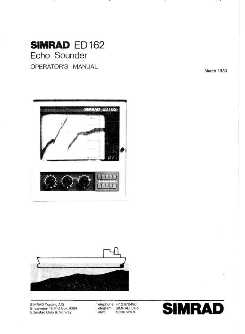 Simrad ED162 User manual