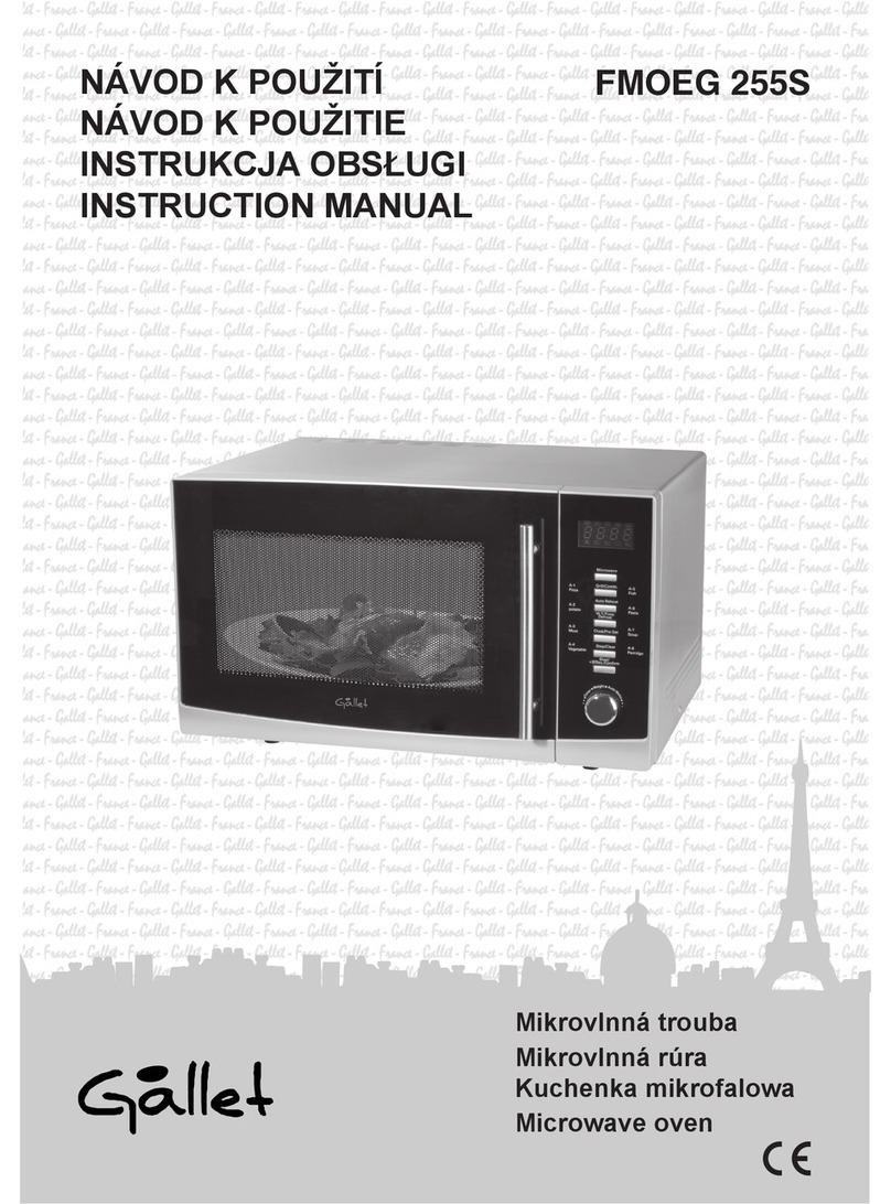 Gallet FMOEG 255S instruction manual