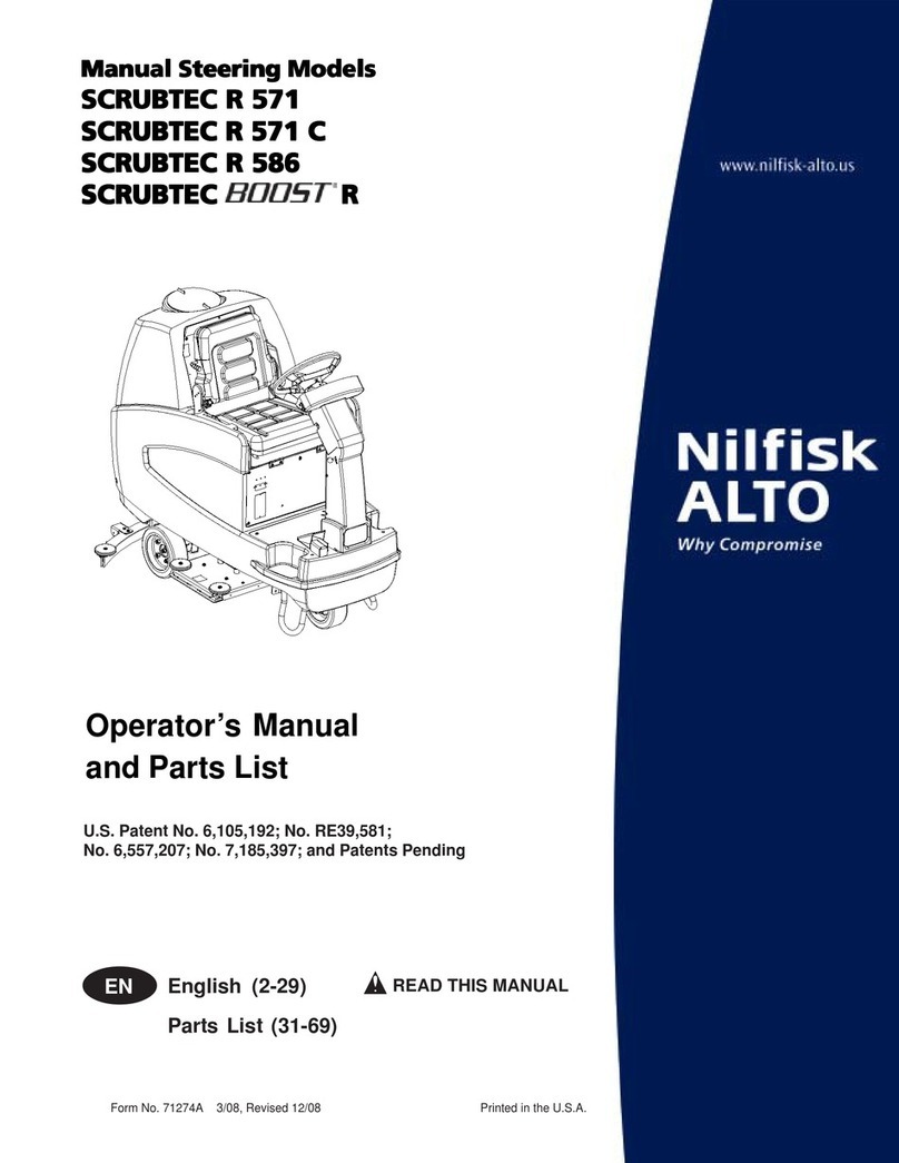 Nilfisk-ALTO SCRUBTEC R 571 Installation and maintenance instructions