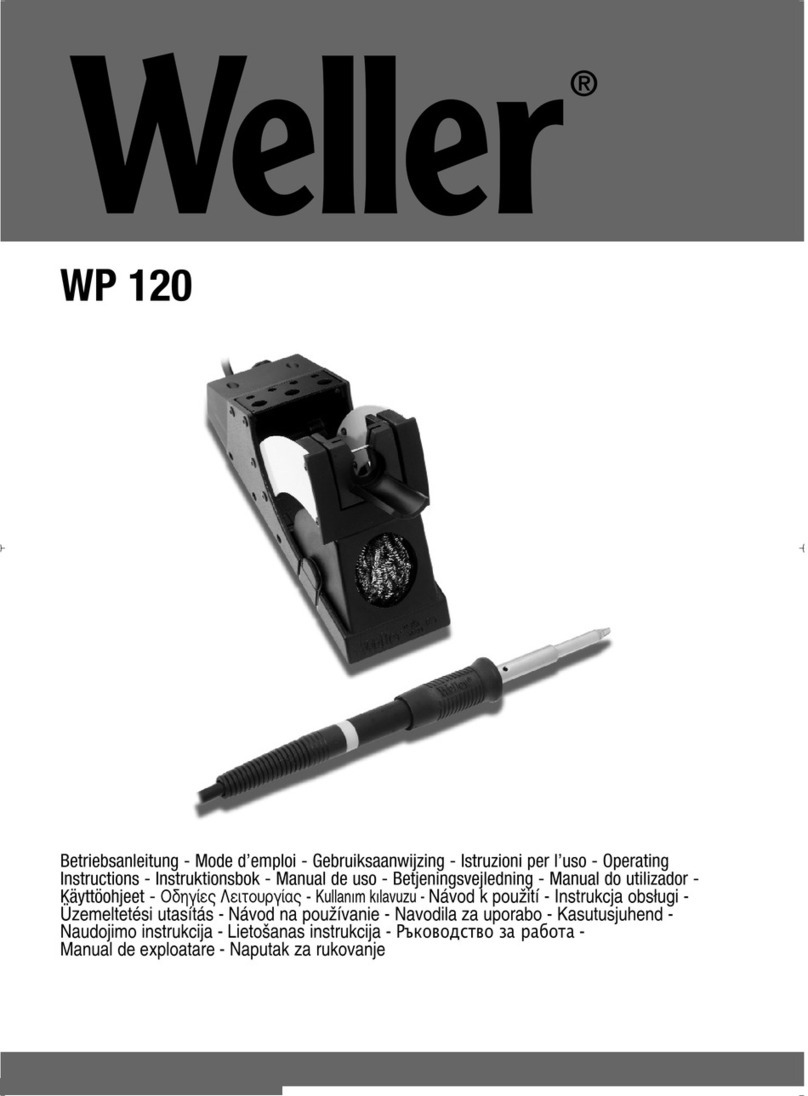 Weller WP 120 operating instructions
