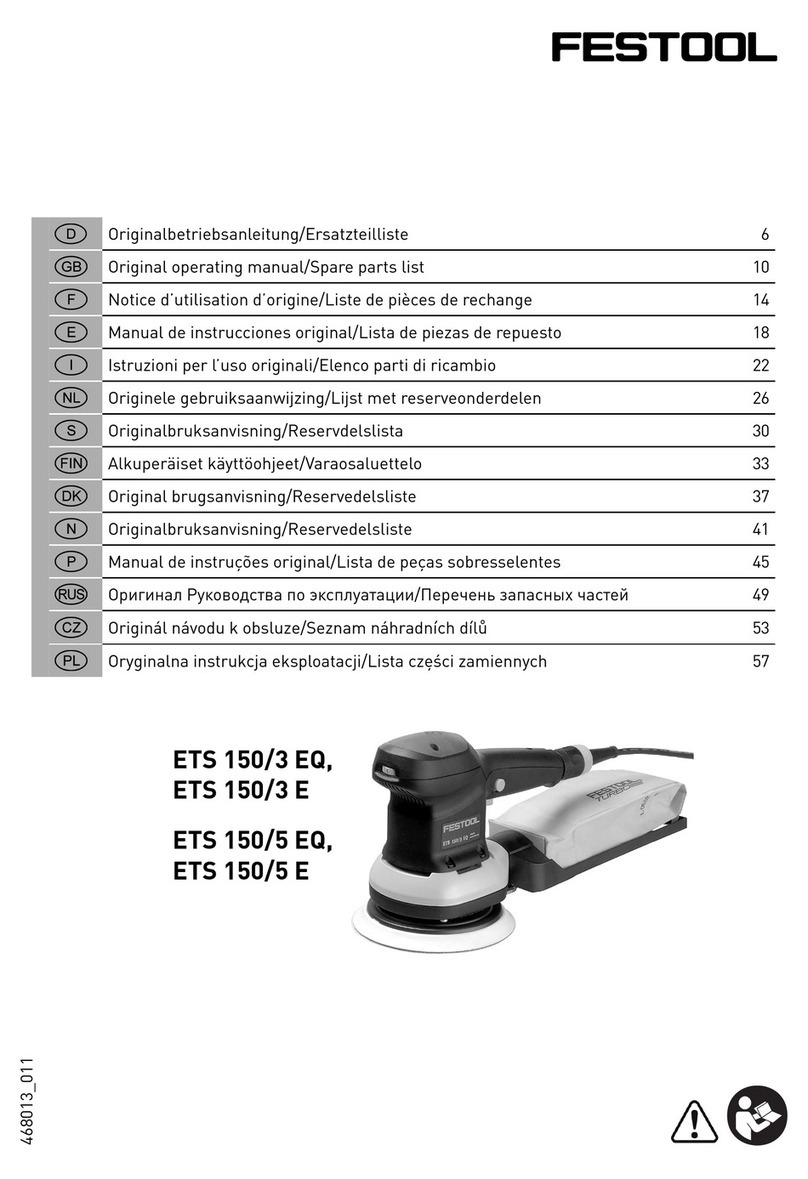 Festool ETS 150/3 EQ Original operating manual/spare parts list