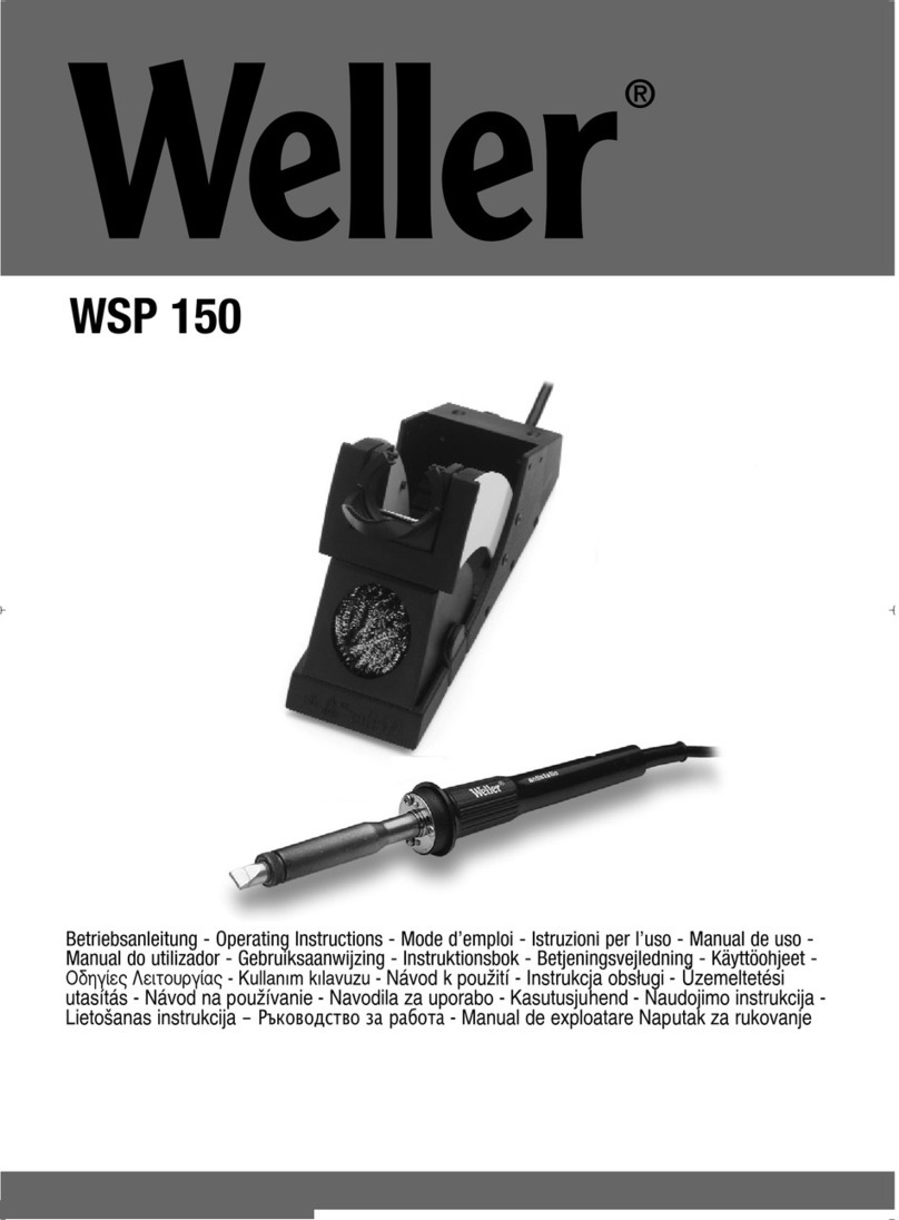 Weller WSP 150 User manual