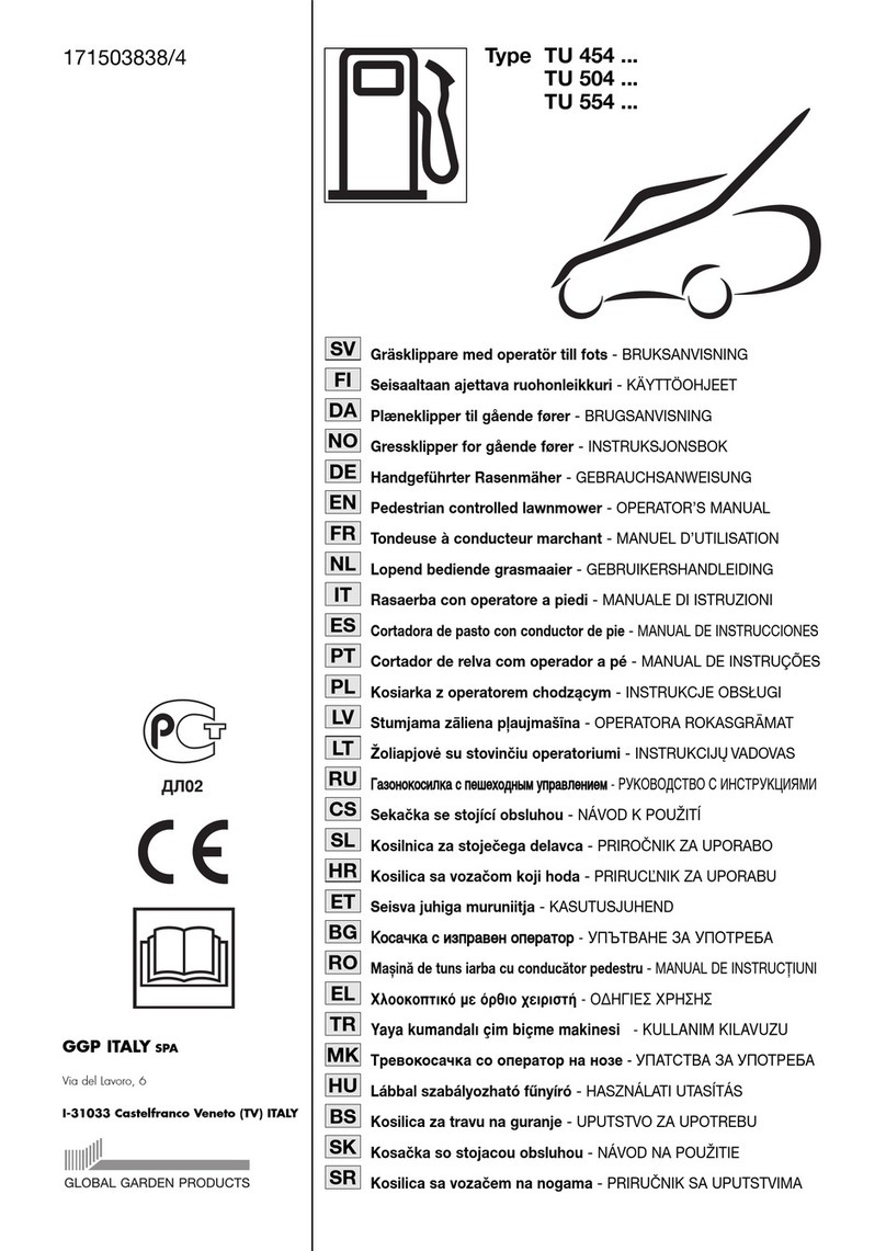 GGP ITALY TU 454 series User manual