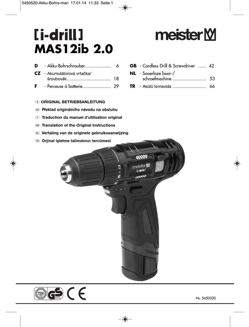 Meister i-drill MAS12ib 2.0 instructions