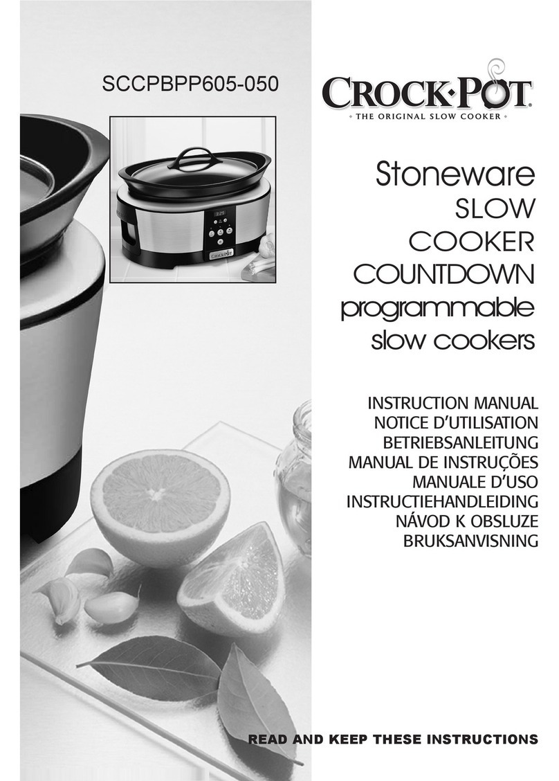 Crock-Pot SCCPBPP605-050 User manual