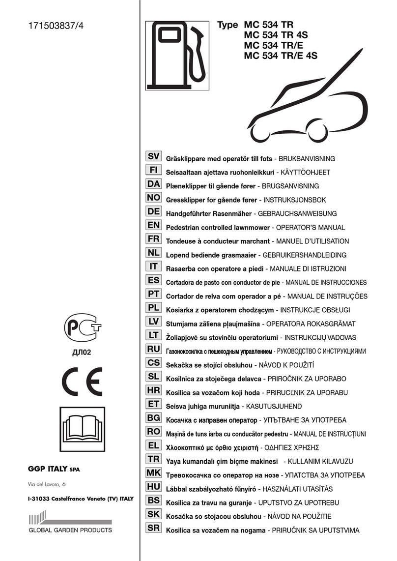 GGP ITALY SPA MC 534 TR 4S Operator's manual