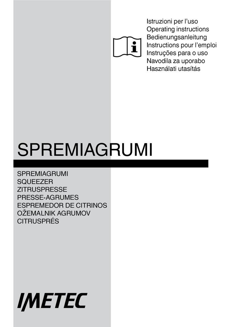 Imetec SPREMIAGRUMI operating instructions