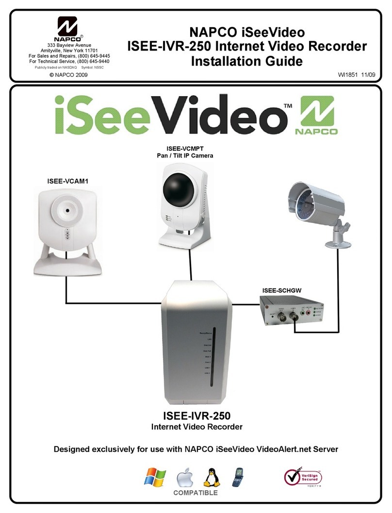 NAPCO ISEE-IVR-250 - User manual