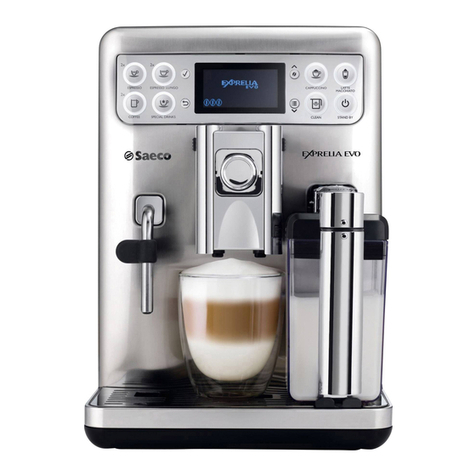 Saeco HD8858 Exprelia EVO Quick instruction guide