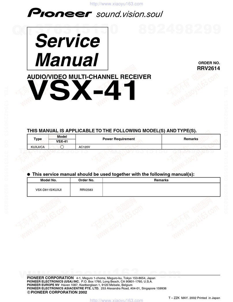 Pioneer VSX-41kuxji User manual
