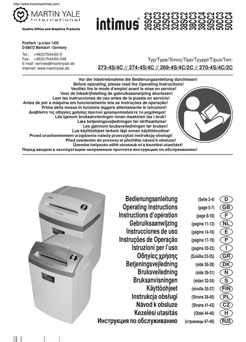 Mono Machines intimus 26SC2 manual