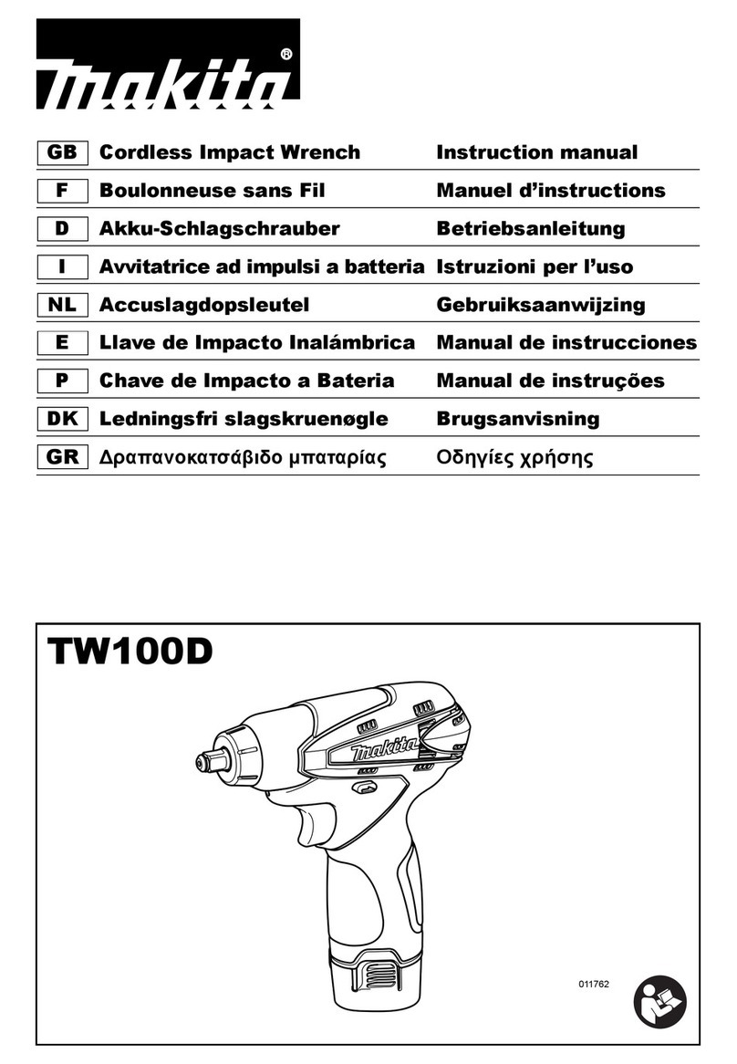 Makita TW100D Series User manual