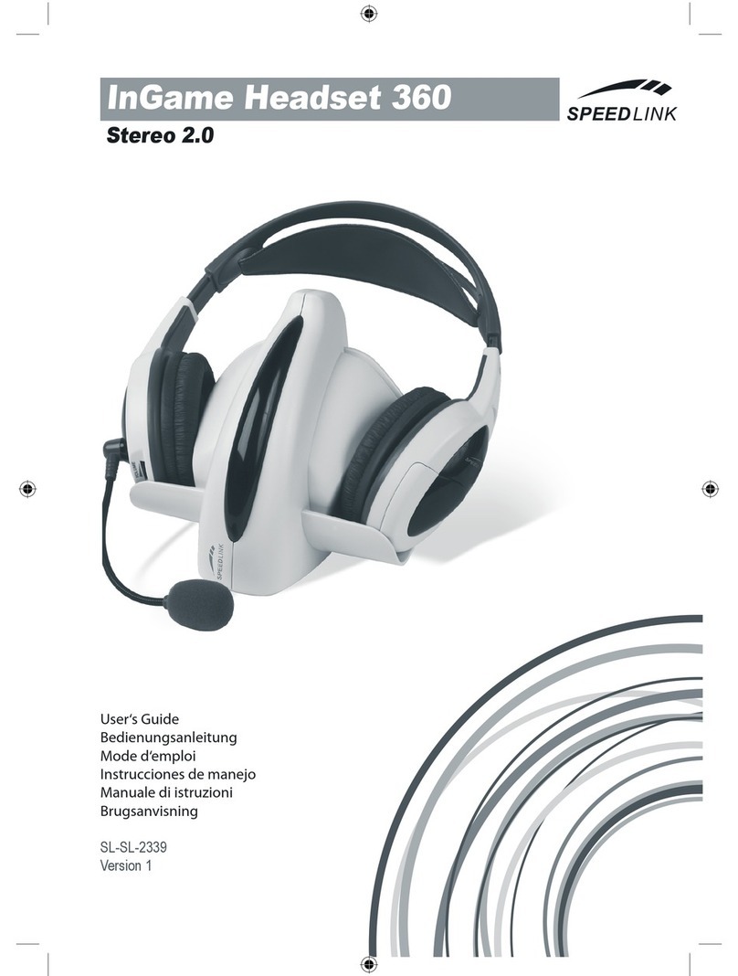 Speed Link InGame Headset 360 user guide