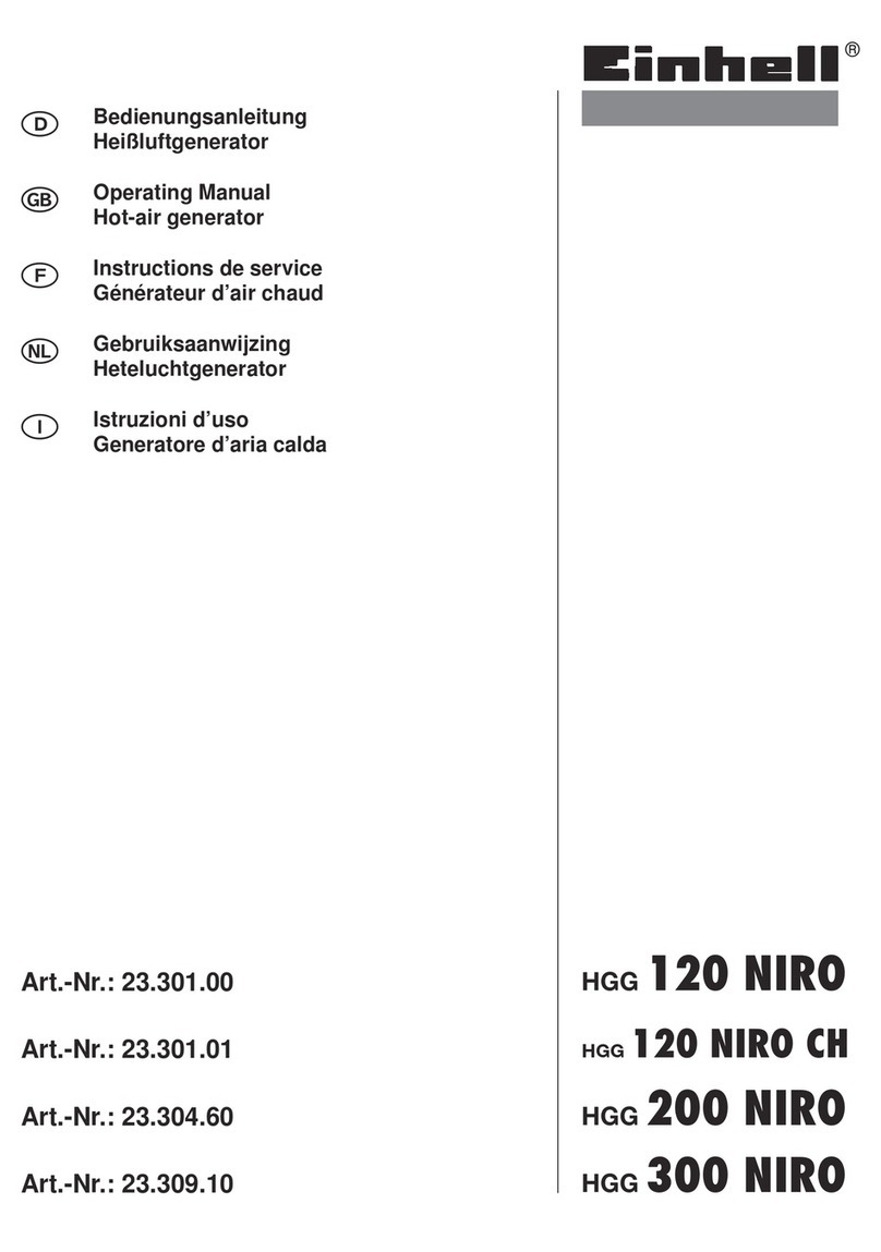 EINHELL HGG 120 NIRO CH operating manual
