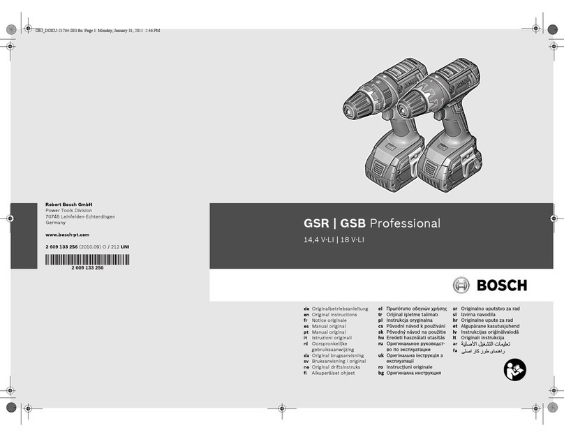 Bosch GSR Professional Original instructions