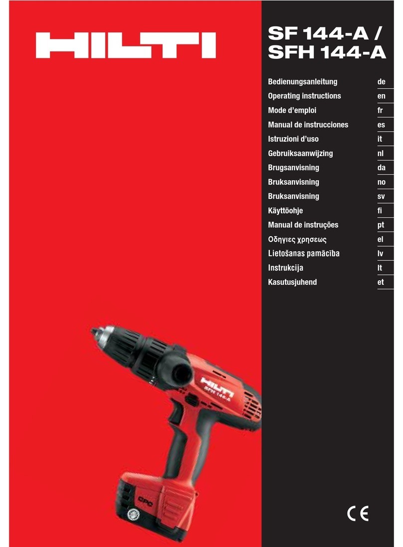 Hilti SF 144-A operating instructions