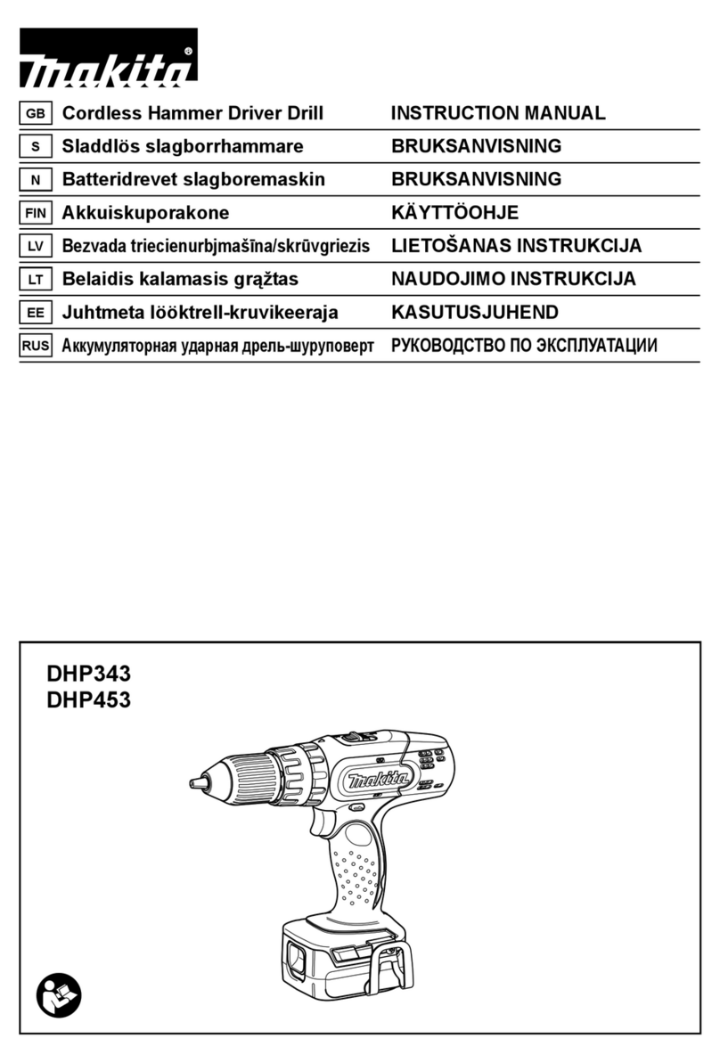 Makita DHP343 instruction manual