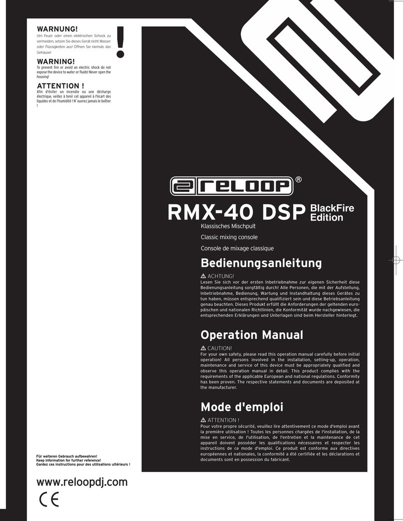 Reloop RMX-40 DSP User manual