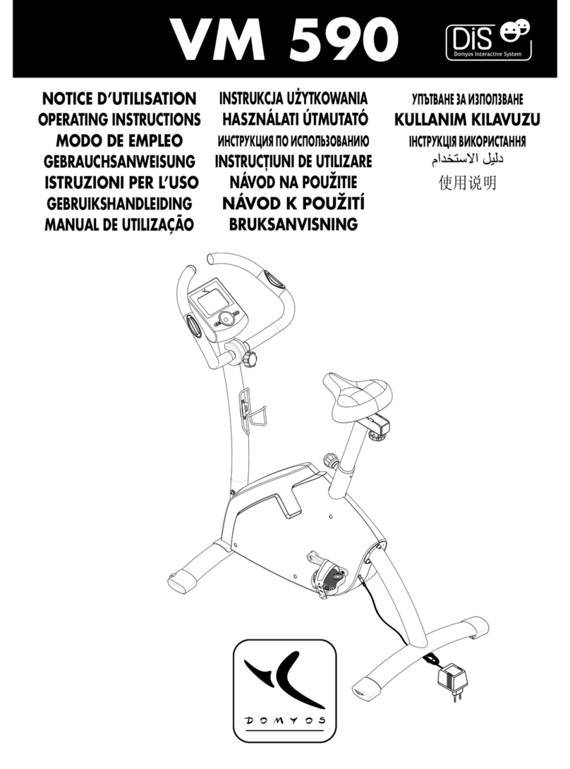 Domyos VM 590 operating instructions