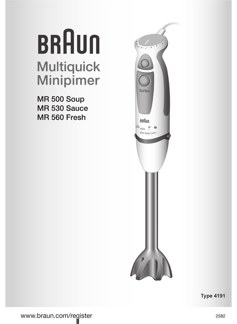 Braun MR 500 SOUP manual