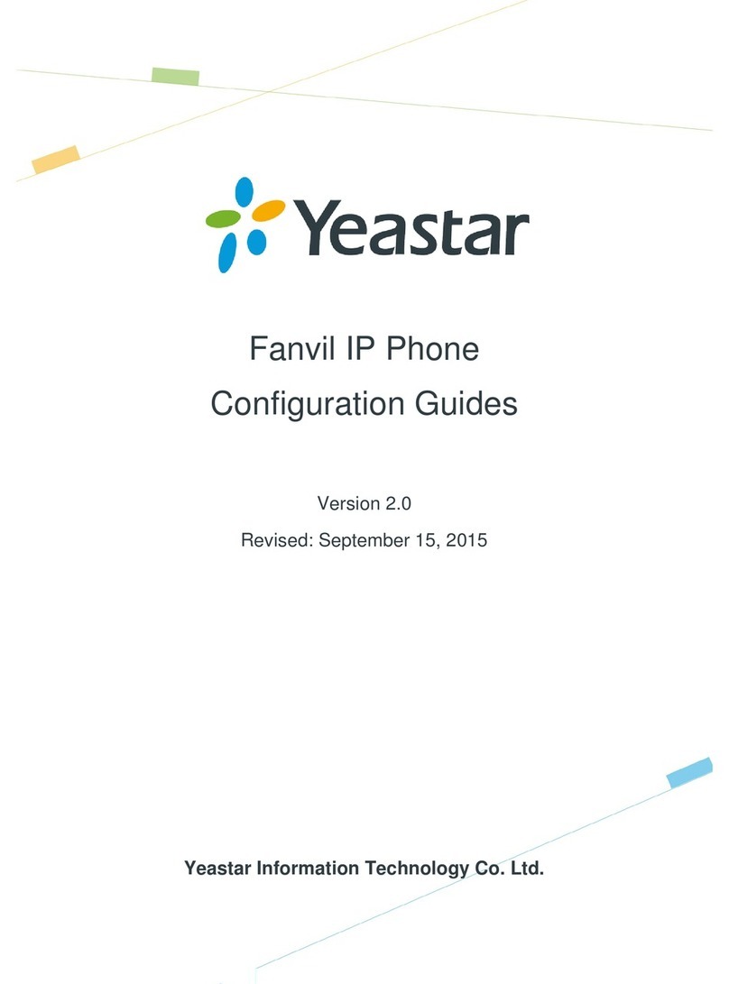 Yeastar Technology Fanvil User manual Yeastar Technology Fanvil User manual