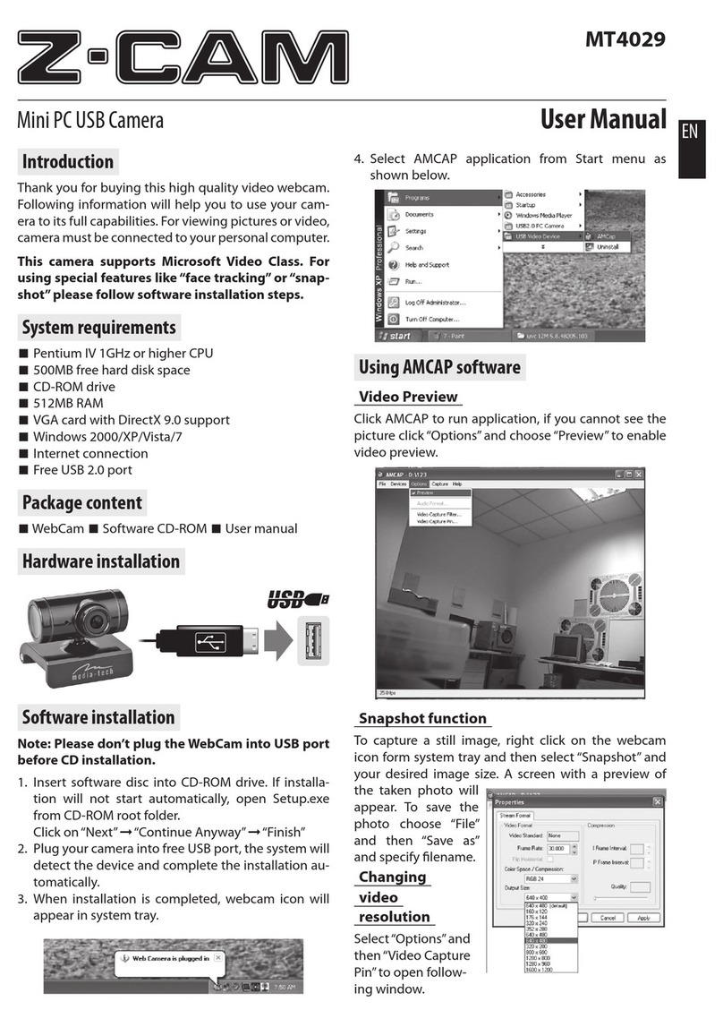 Z-CAM MT4029 user manual