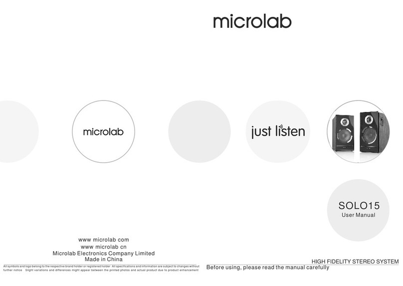 Microlab Solo 15 user manual