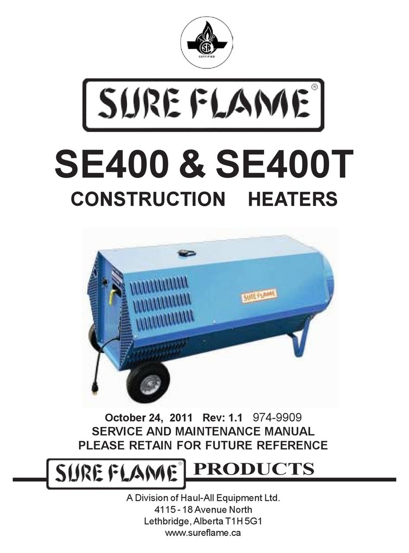 Sure Flame SE400 User manual