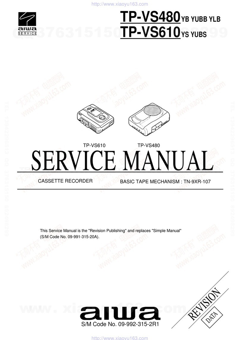Aiwa TP-VS480 Service manual