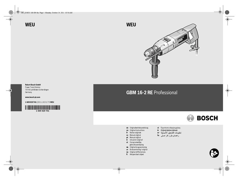 Bosch GBM 16-2 RE Professional User manual