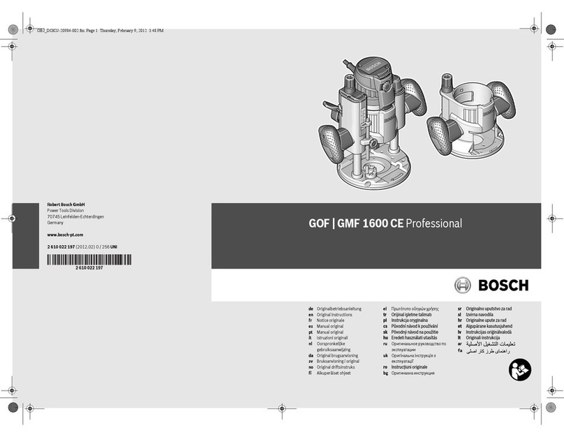 Bosch GOF Professional User manual