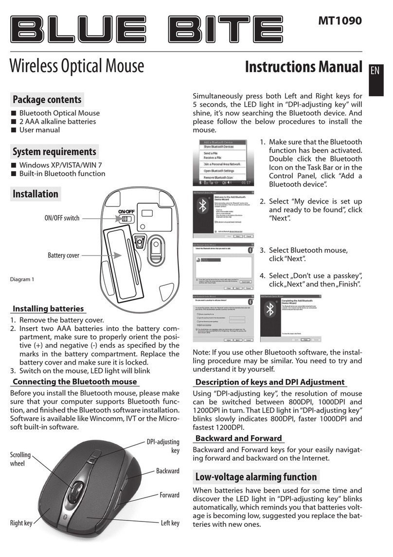 MediaTech MT1090 BLUE BITE User manual
