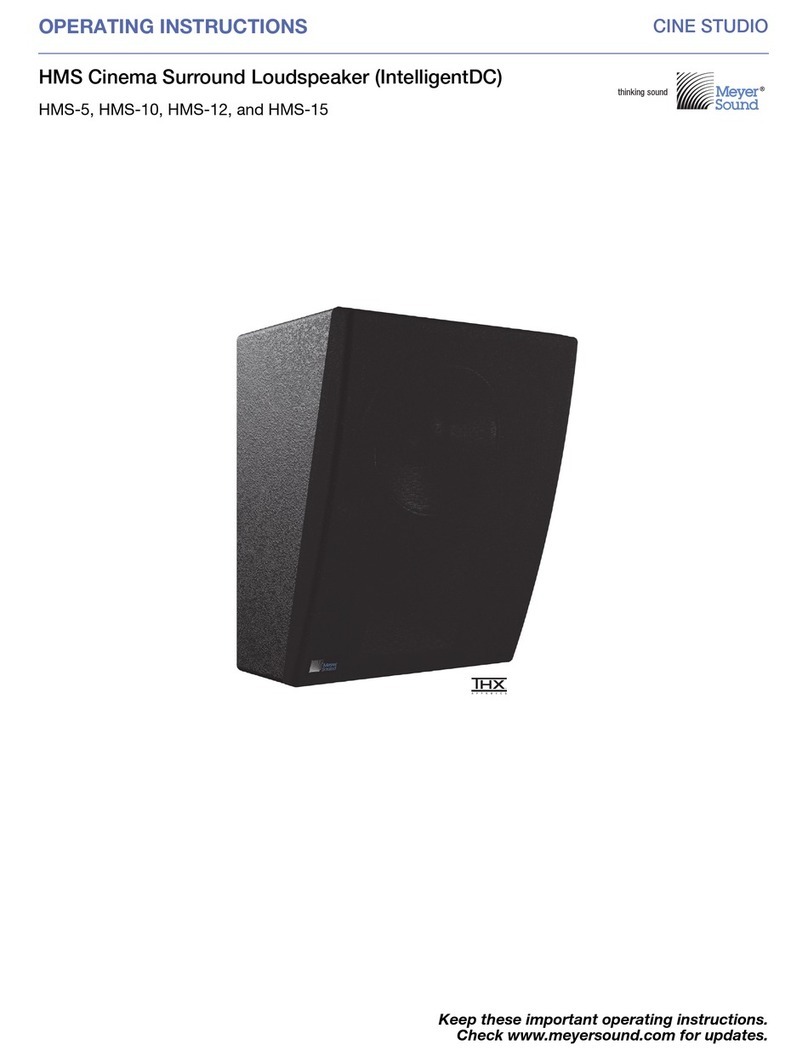 Meyer Sound HMS-5 User manual