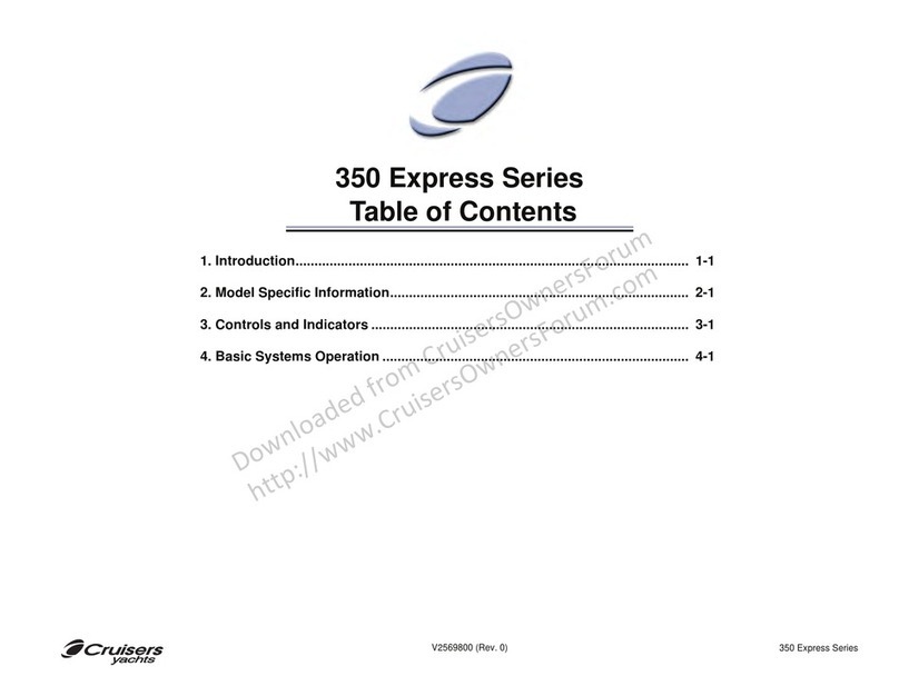 Cruisers Yachts 350 express series user manual