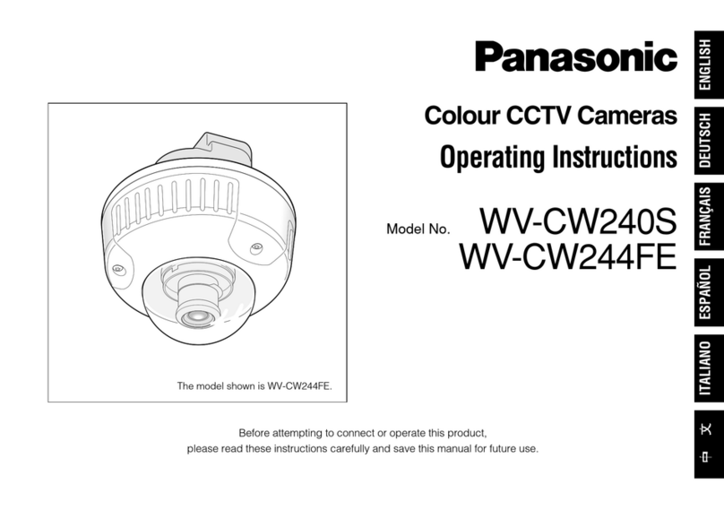 Panasonic WV-CW240S User manual Panasonic WV-CW240S User manual