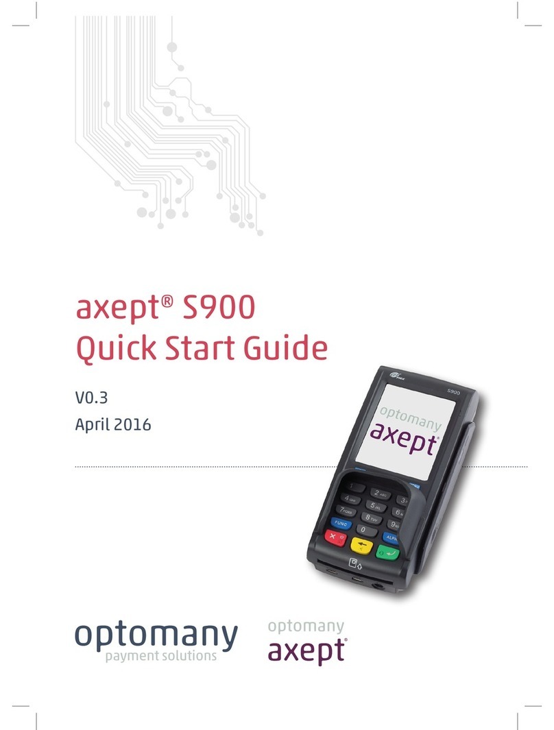 Optomany axept S900 quick start guide